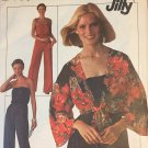 Vintage 1970s Womens Jumpsuit Pattern with Tie-Front Jacket - Simplicity 7748 size 6 / 8