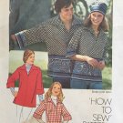 Misses Pullover Shirt Simplicity 7121 Vintage Sewing Pattern Size 16  Bust 38"