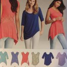 Simplicity Sewing  Pattern 1198 Misses' Knit Tops in Two Styles Sizes xxs - xxl