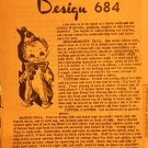 Mail Order Laura Wheeler Clown Sock Doll Sewing Pattern Design 684