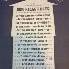 Our House Rules Cross Stitch Chart by Homestead Designs