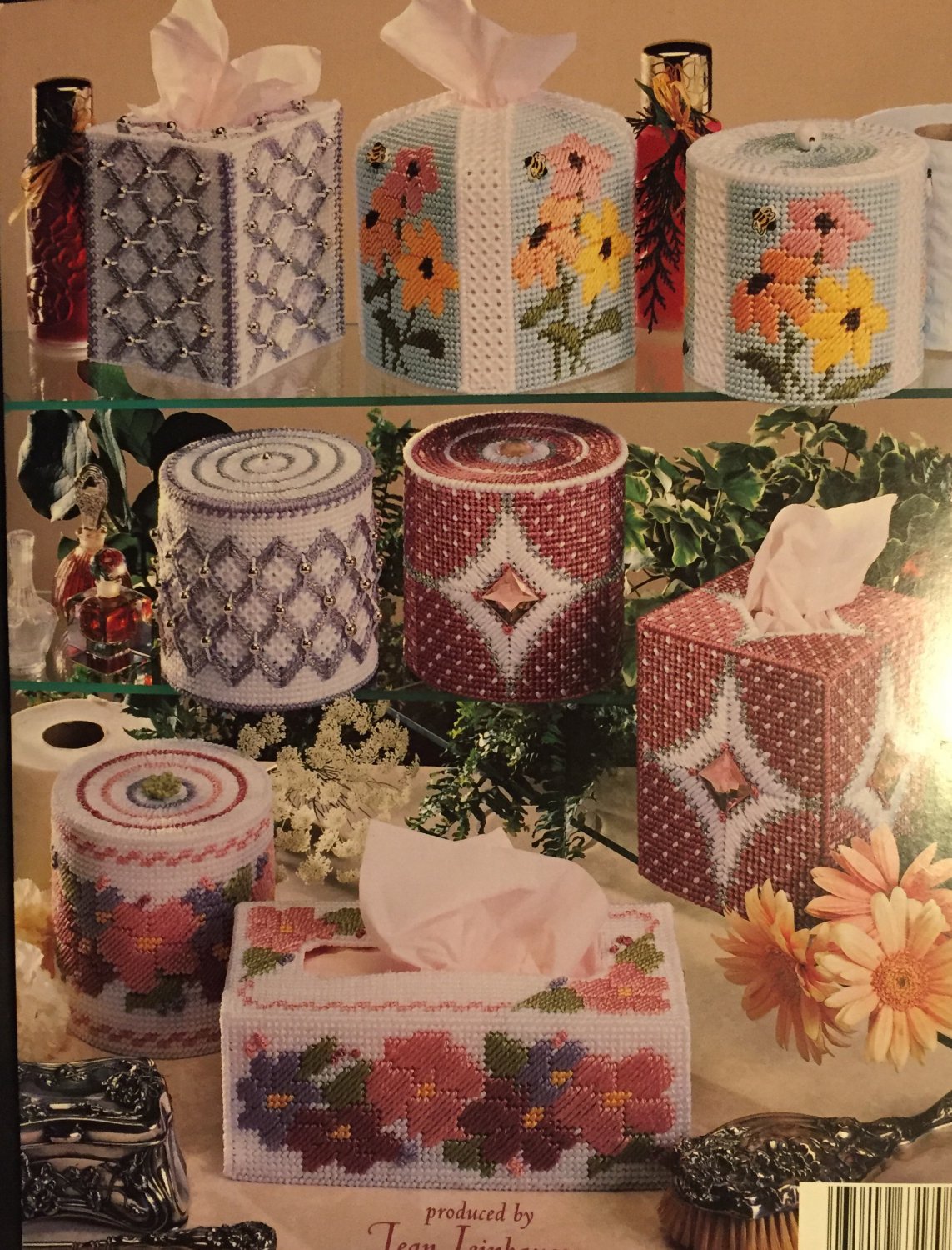 Plastic Canvas Pattern Beautiful Bathroom Boxes 3170 American School of