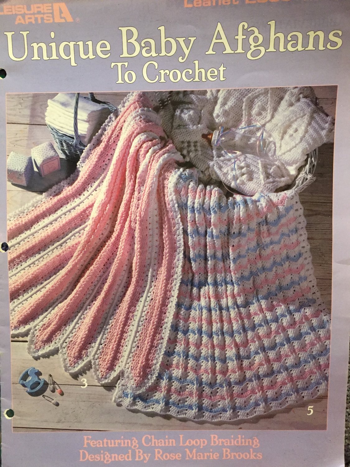 Unique Baby Afghans to Crochet Pattern Book Leisure Arts 2335
