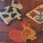 COUNTRY COASTERS in Plastic Canvas Pattern  12 coasters Leisure Arts 321