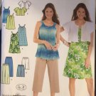 Misses' Dress or Tunic, Cropped Pants or City Shorts and Jacket Sewing Pattern Simplicity 3799
