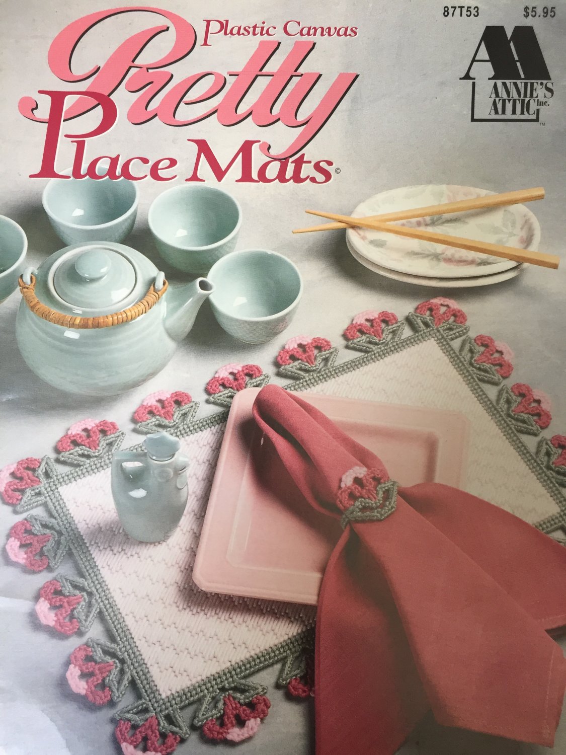 Pretty Place Mats Plastic Canvas Patterns, Annies Attic 87T53 Designs by Darla Fenton