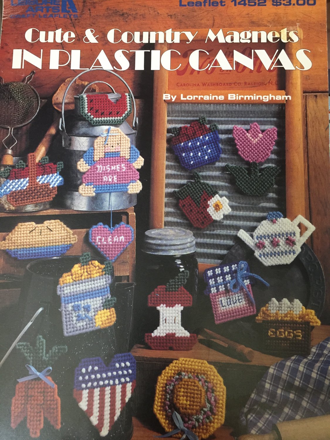 Country Refrigerator Plastic Canvas Pattern Leisure Arts 1452