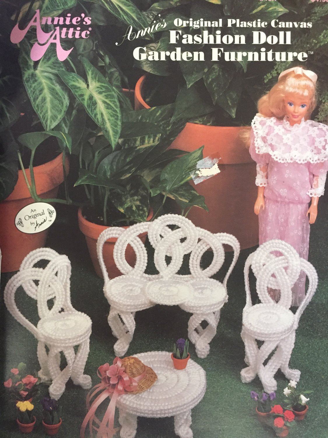 Fashion Doll Garden Furniture Plastic Canvas Patterns Annies Attic 245K