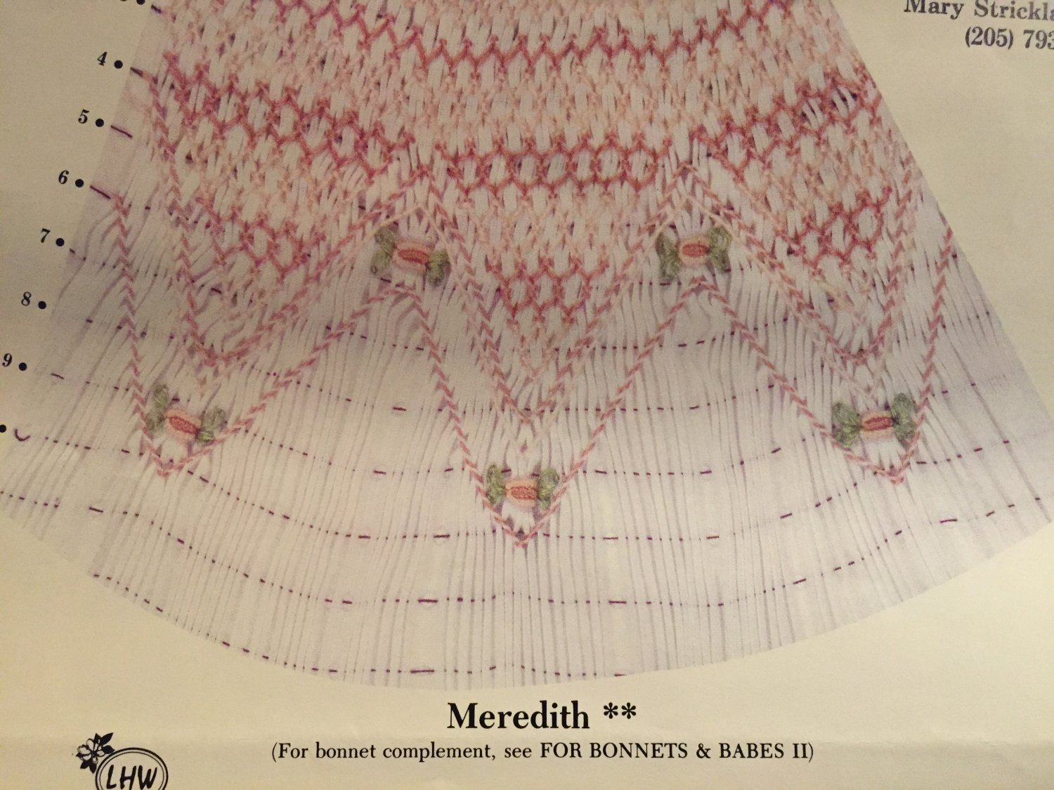 Meridith Smocking plate LHW Creations