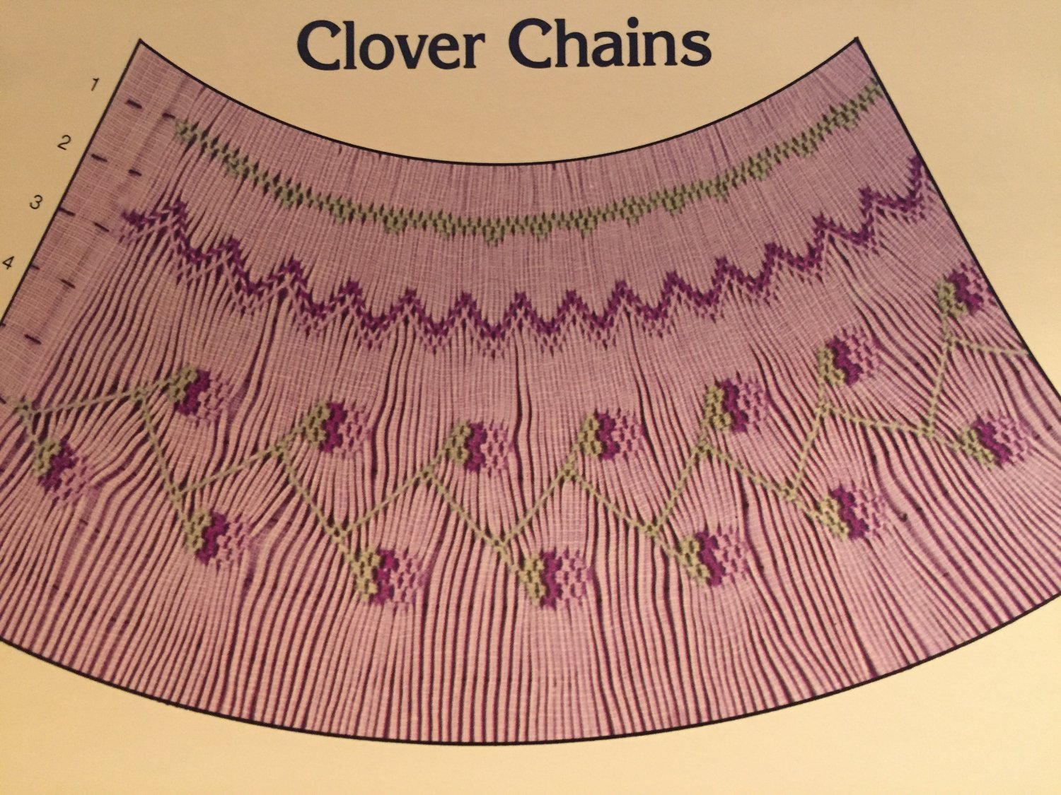 Clover Chains Smocking plate Mollie Jane Taylor