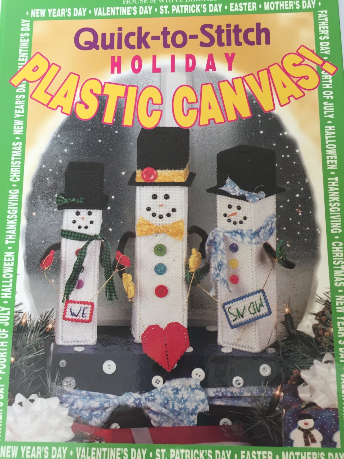 Quick-To-Stitch Holiday Plastic Canvas Laura Scott House of White Birches