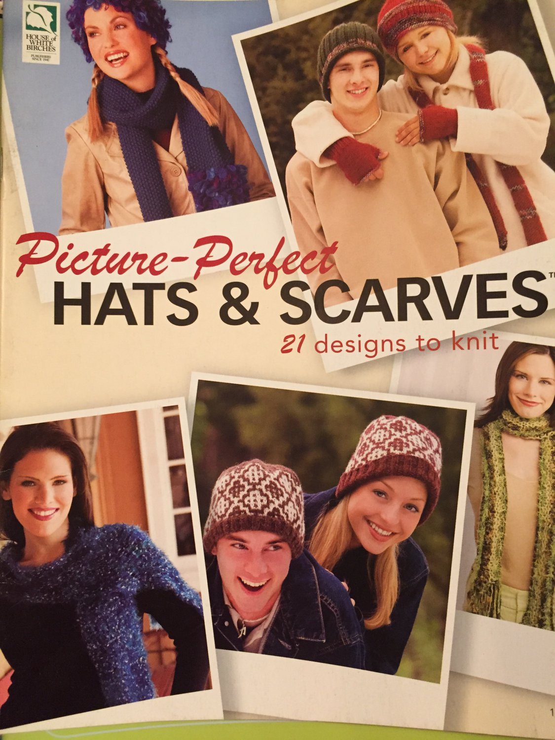 Picture Perfect Hats & Scarves 21 designs to Knit Patterns 121024 House of White Birches