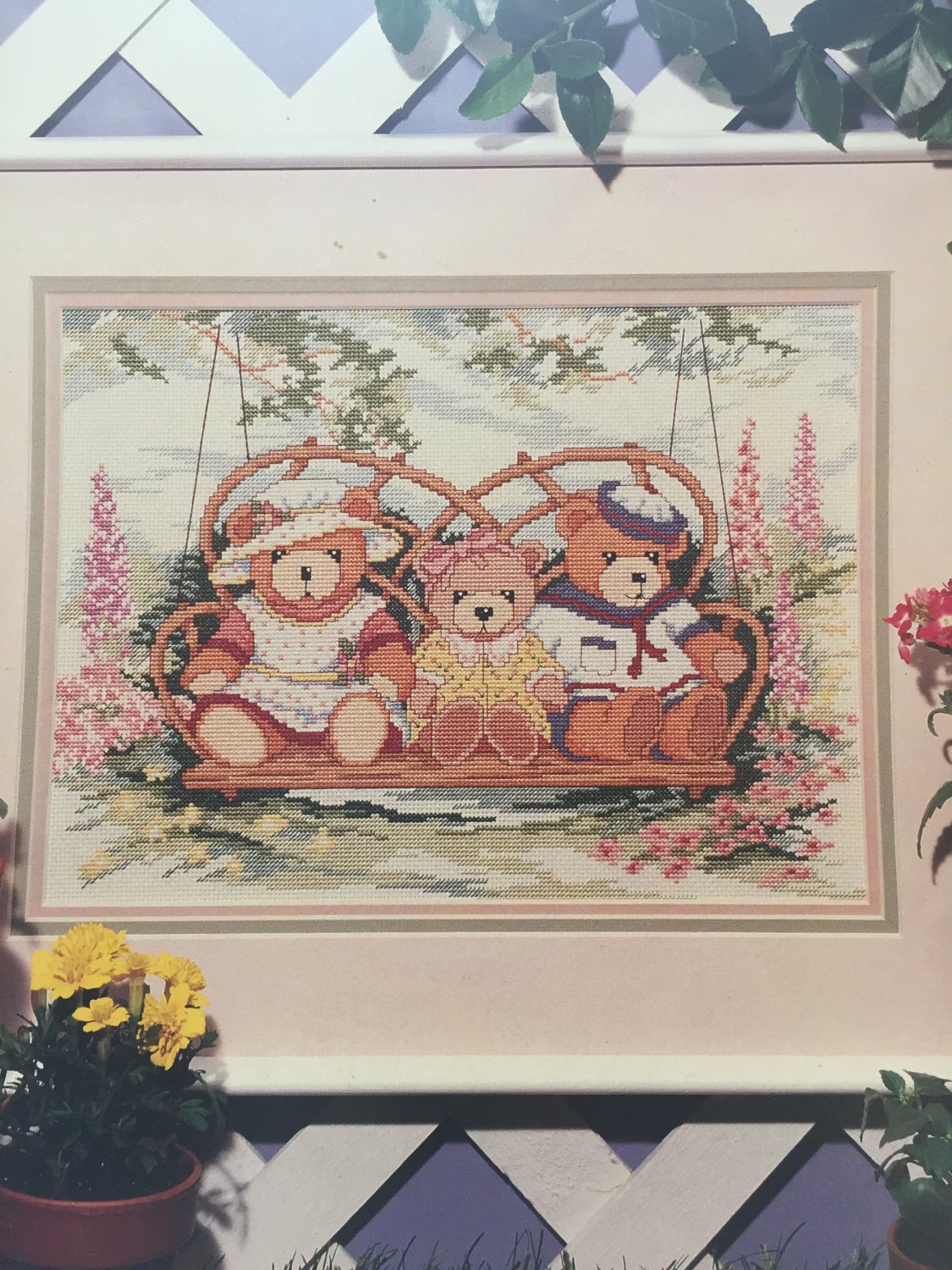 Backyard Swing Cross Stitch Pattern