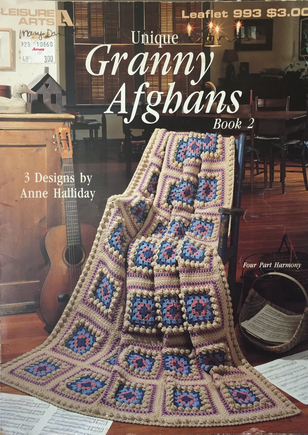 Leisure Arts 993 Unique Granny Afghans book 2 Crochet Pattern Afghans