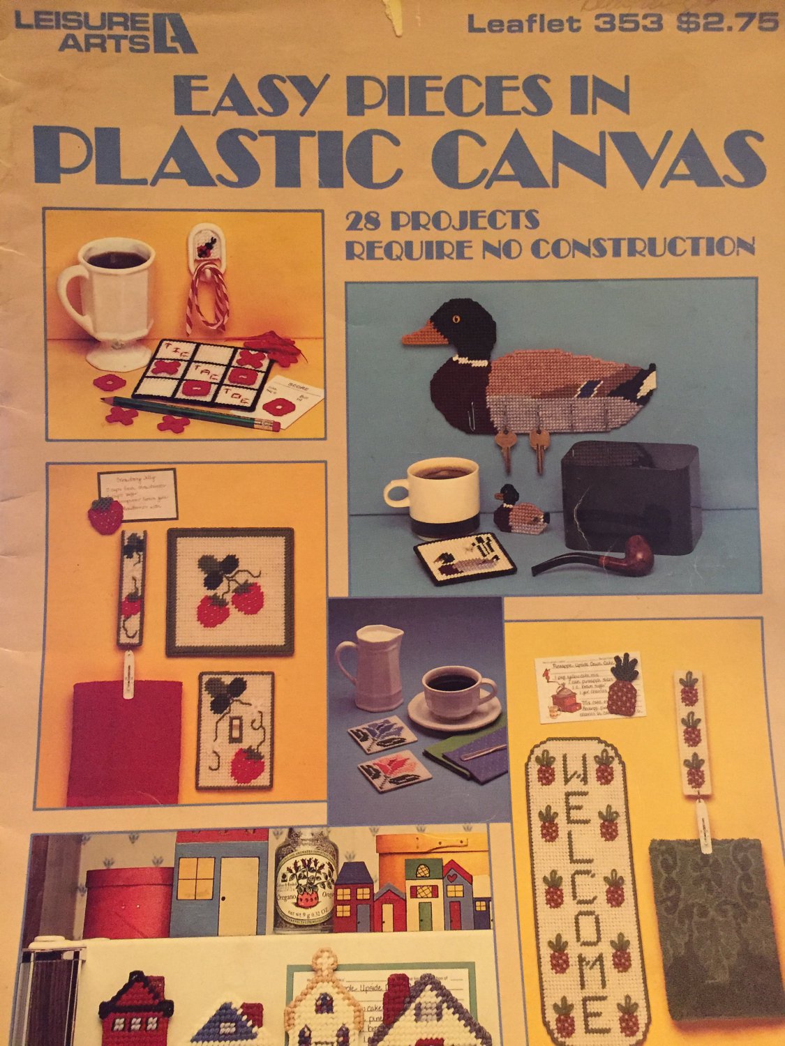 Leisure Arts 353 Easy Pieces in Plastic Canvas Pattern