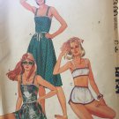 Vintage 1982 McCall's Sun Dress and Swim Suit Sewing Pattern 8031 Size 20
