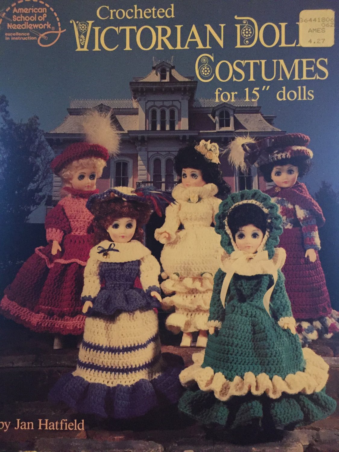 Crocheted Victorian Doll Costumes for 15" Dolls American School of Needlework 1099