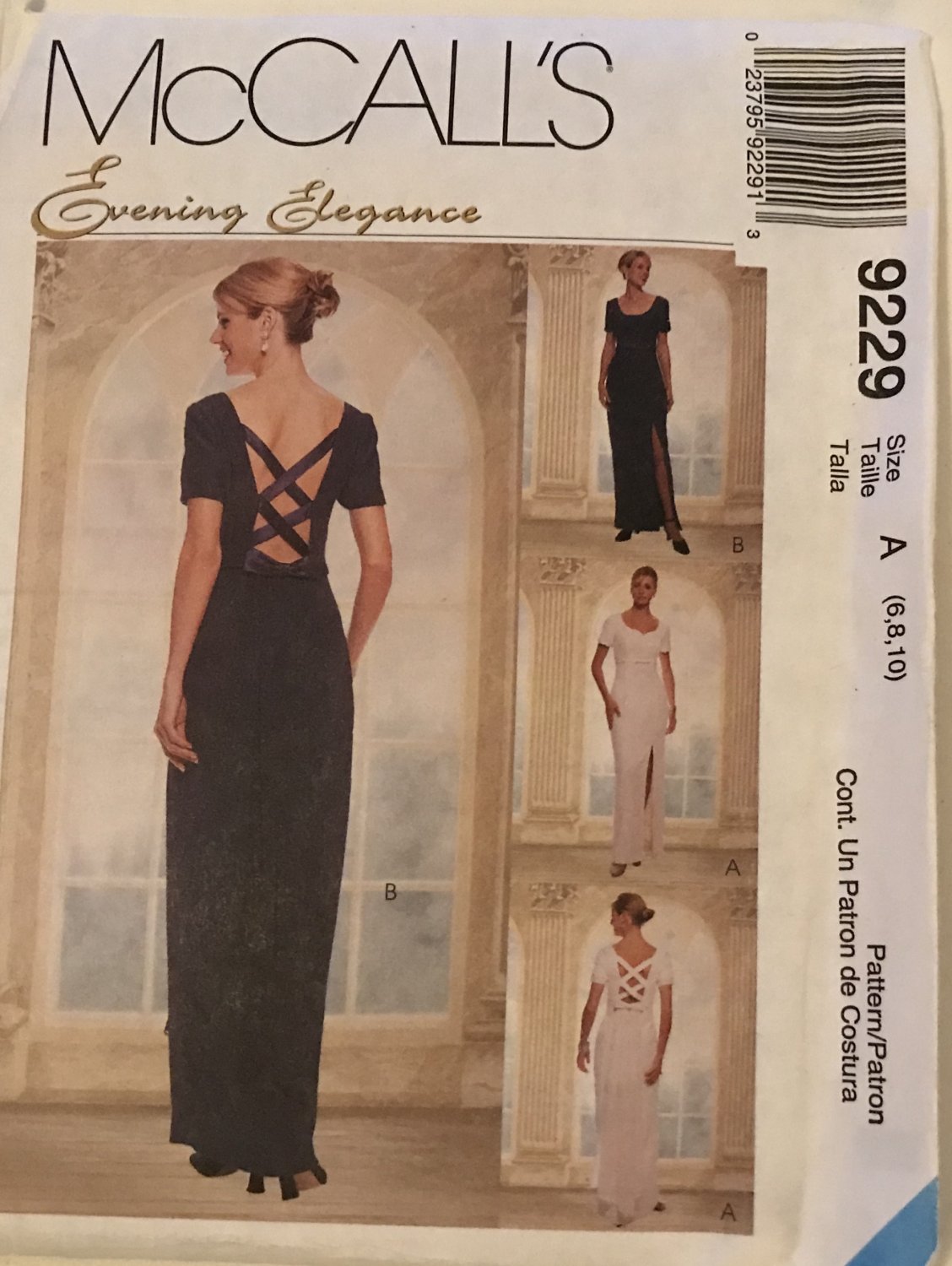 McCalls 9229 Sewing Pattern Mother of the Bride Bridesmaid Evening ...