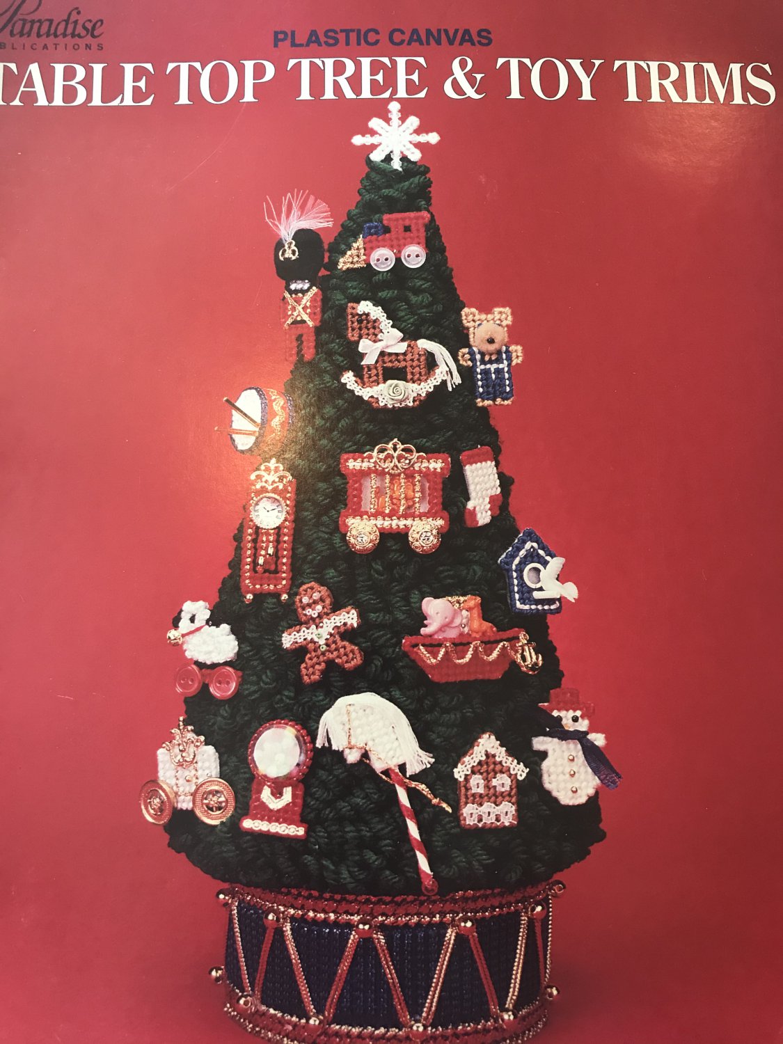 Plastic Canvas Pattern Table Top Tree & Toy Trims Paradise Publications