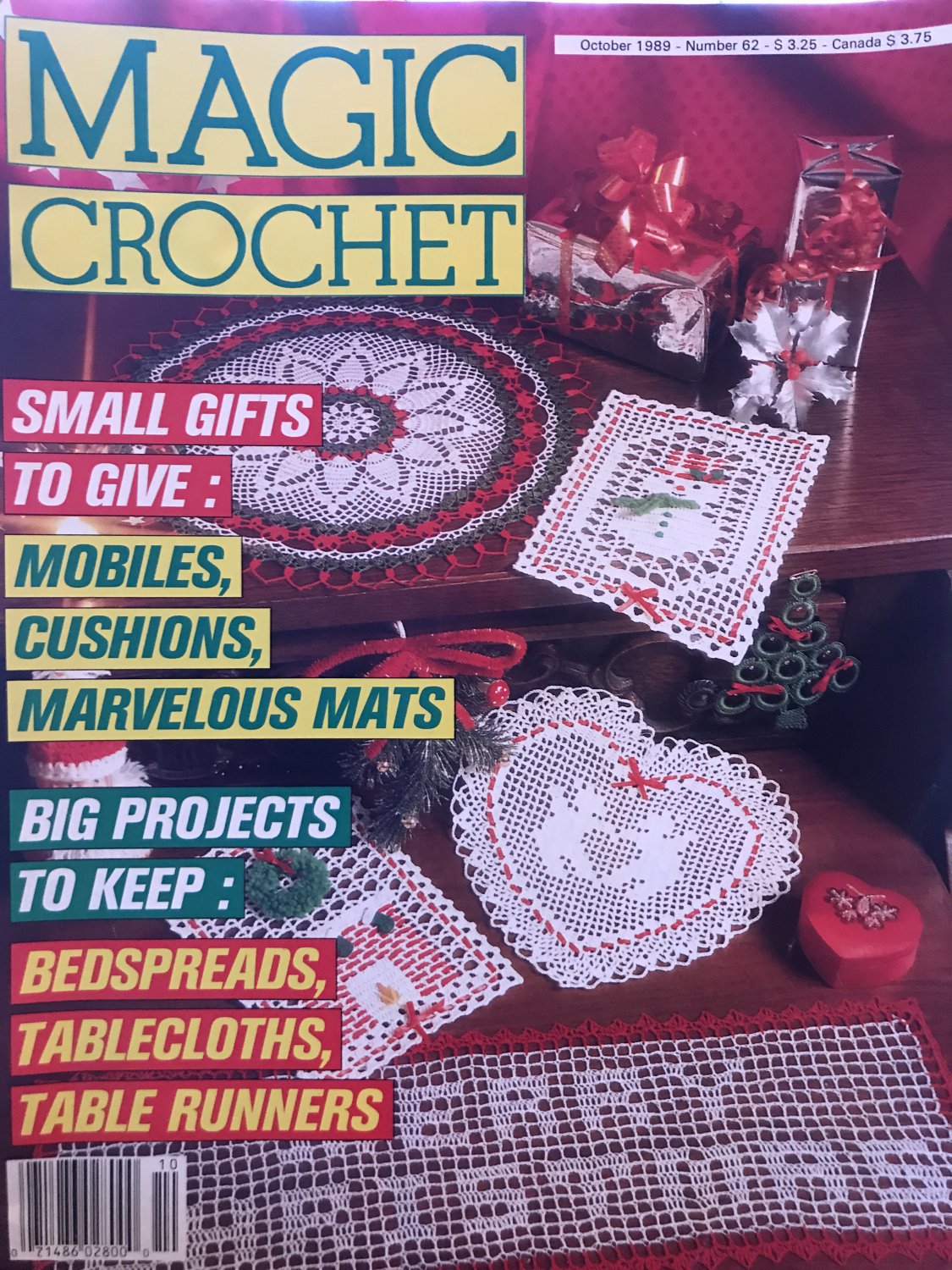 Magic Crochet Pattern Magazine Number 62 October 1989