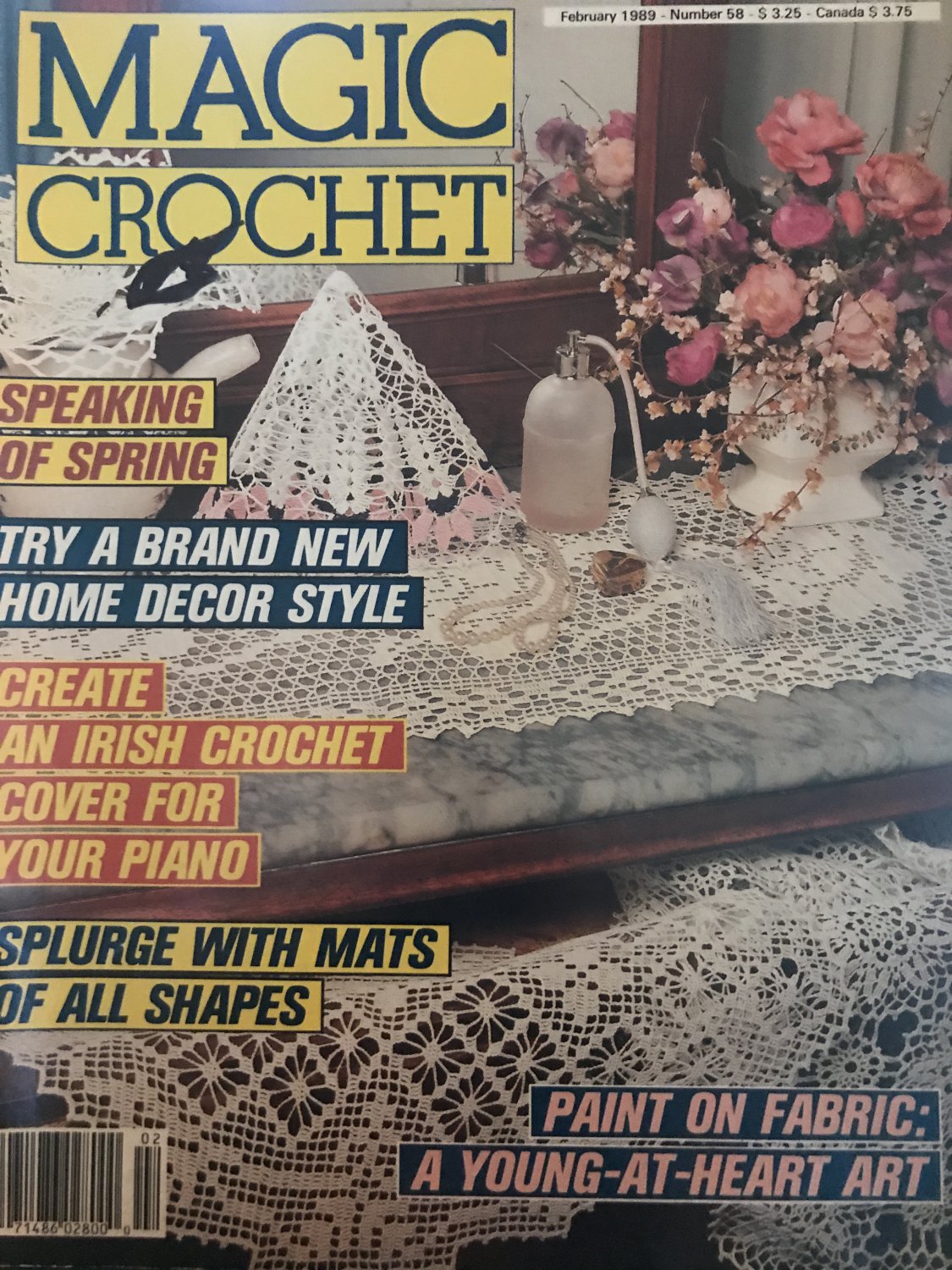 Magic Crochet Pattern Magazine Number 58 February 1989