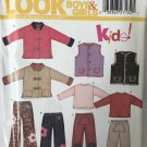 New Look Sewing Pattern 6314 Kids! Girl's Jackets Vest Pants sizes 3 to 8