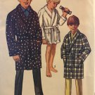 Simplicity 8471 Boys Bathrobe Robe sewing pattern  Size 6 Chest size 24"