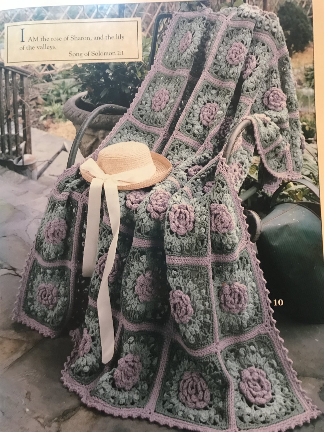 Afghans Inspired by Scripture Leisure Arts Crochet Pattern 3021 Ten