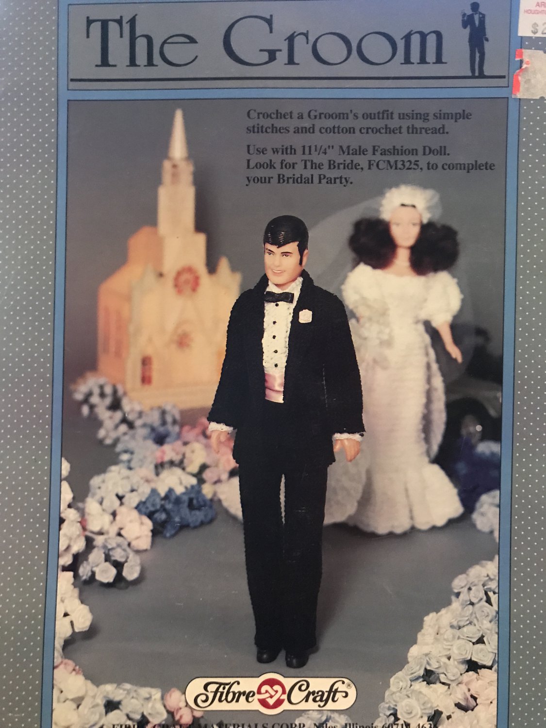 Fibre Craft Groom Crochet Pattern for 11 1/4" inch Fashion Fcm326
