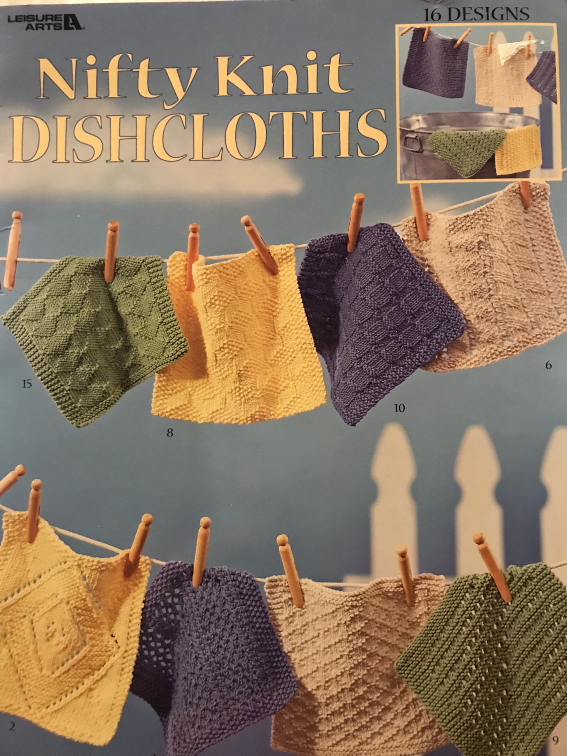 Nifty Knit Dishcloths Knitting Pattern Leisure Arts 3122