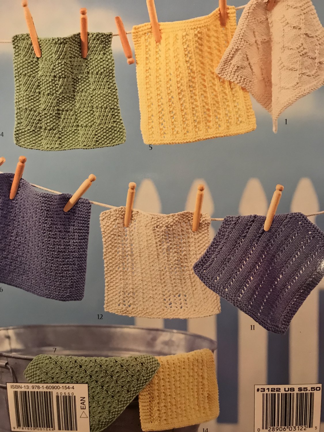 Nifty Knit Dishcloths Knitting Pattern Leisure Arts 3122