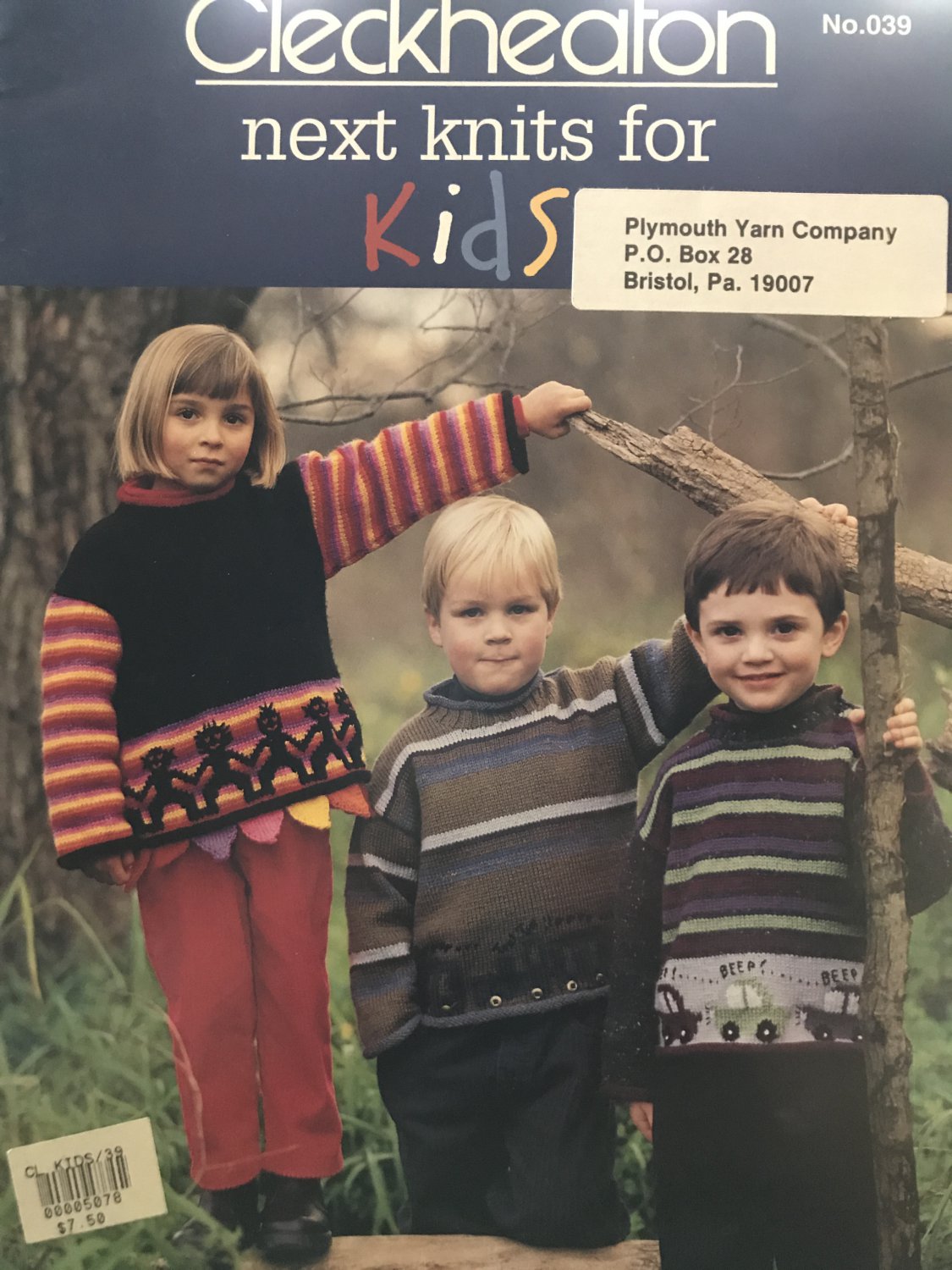 Checkheaton Next Knits for Kids Knitting Patterns 9 handknits in 8 ply sizes 2 - 8 years #039