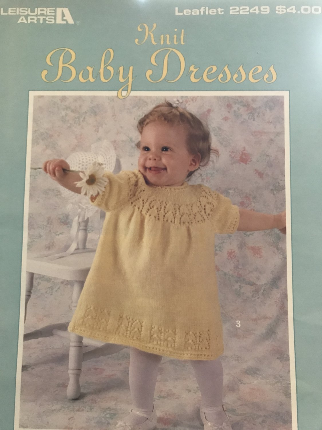 Baby Dresses Knitting Pattern Leisure Arts Leaflet 2249 Four designs by C Strohmeyer