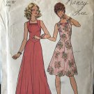 Simplicity 6882 Dress Sewing Pattern in two lengths 1970s Size 16 Bust 38