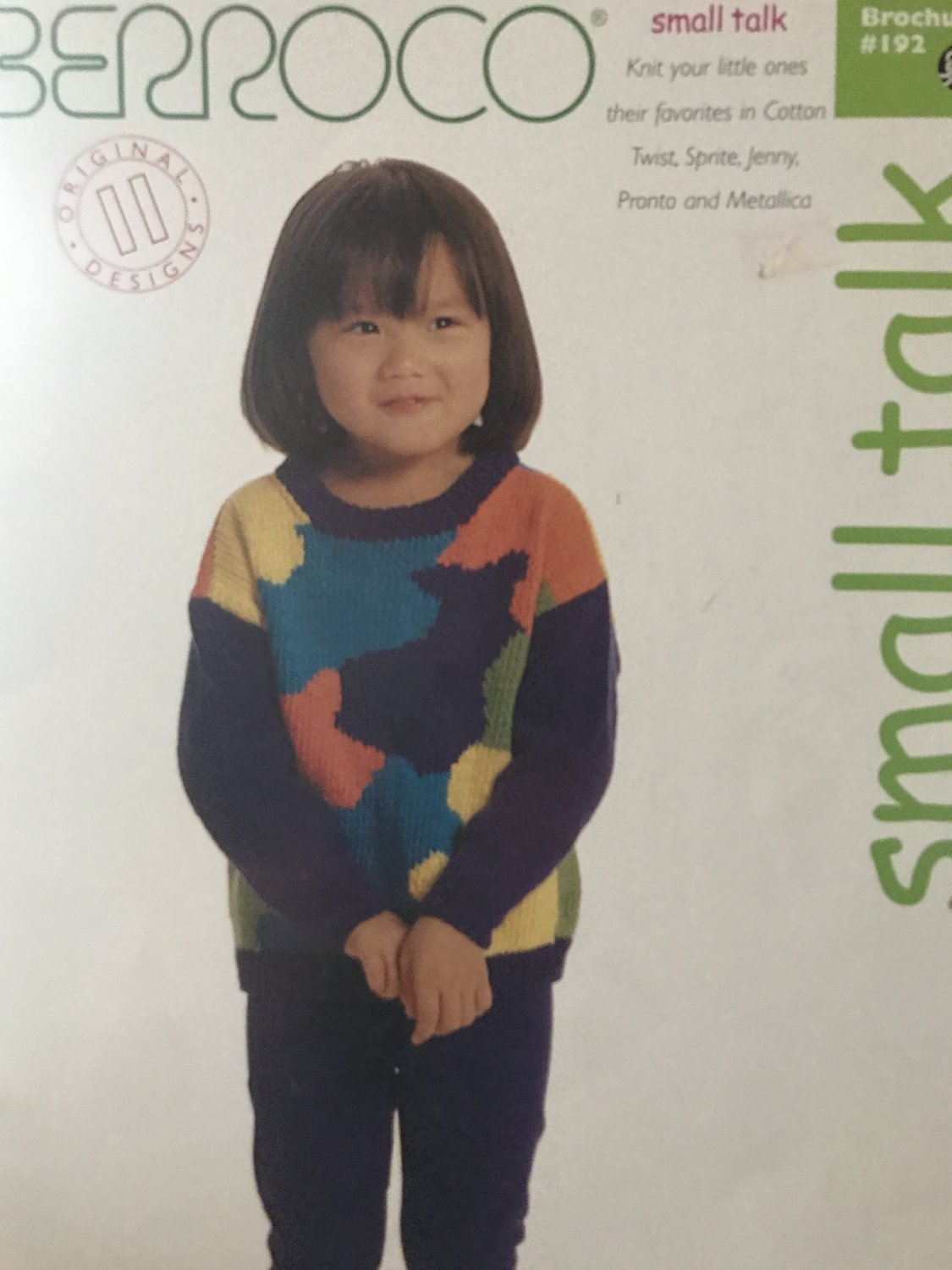 Berroco Knitting Pattern  SMALL TALK children sizes 2 - 12 booklet 192