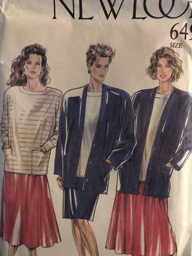New Look 6499 Sewing Pattern Jacket Top and Skirt Size 8 - 20
