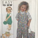 Simplicity 9275 Toddlers' Overalls in Three Lengths and Bag Sewing Pattern all sizes