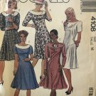 McCall's 4108 Misses Dress Boat Neck Collar Sleeve Variations Size 14 Bust 36