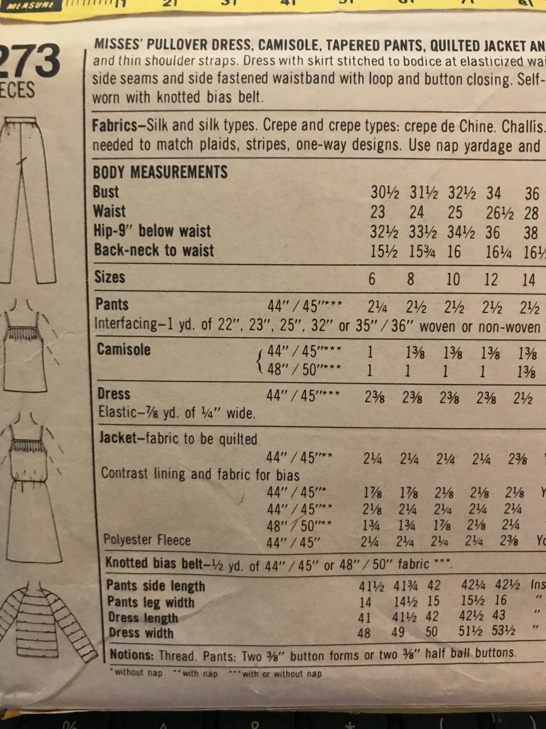 Simplicity 5273 Mary McFadden Dress Camisole Pants Jacket sewing ...