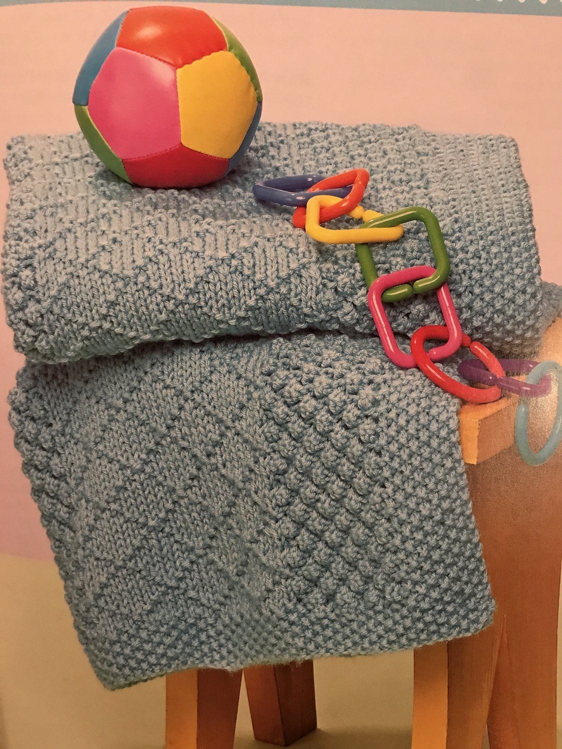 Leisure Arts 4749 Terrific Textures for baby 5 afghans Knitting Pattern