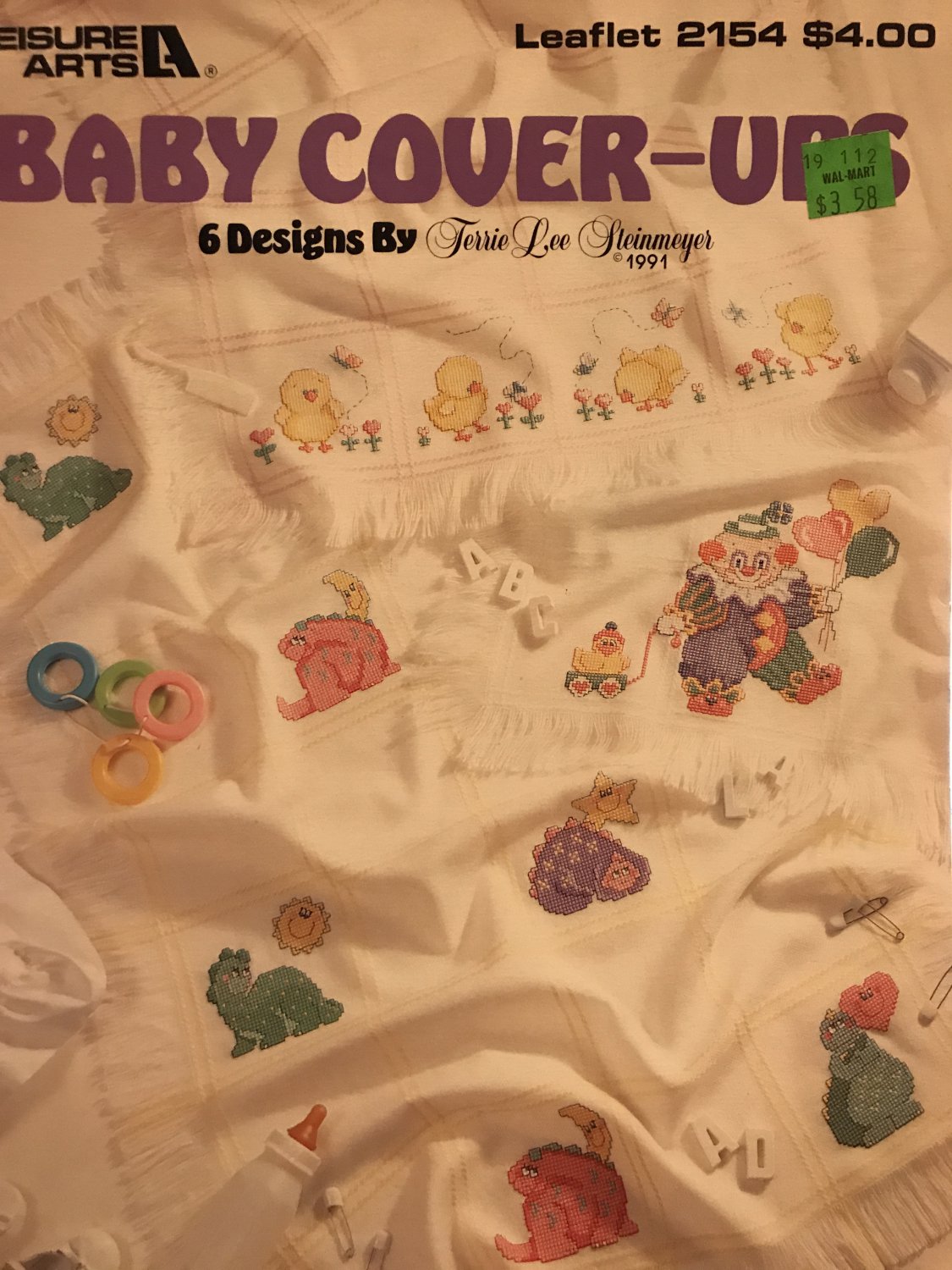 Leisure Arts 2154 Baby Cover-ups 6 designs by Terrie Lee Steinmeyer Cross Stitch Pattern
