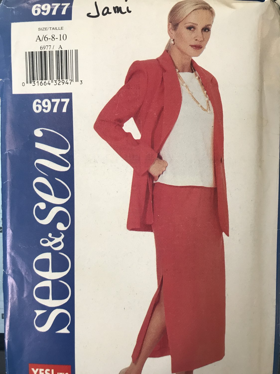 Butterick 6977 See & Sew Top and Skirt sewing Pattern Size 6 - 8 - 10
