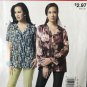 Easy Stitch 'n Save Mccalls 9114 Misses' Top Uncut Sewing Pattern size 8 -16