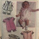 Simplicity 8105 Romper Dress Panties Vest Shoes Sewing Pattern for Baby 12M