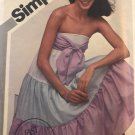 Simplicity 9962 Misses' Pullover Strapless Tiered Dress size 14 sewing pattern