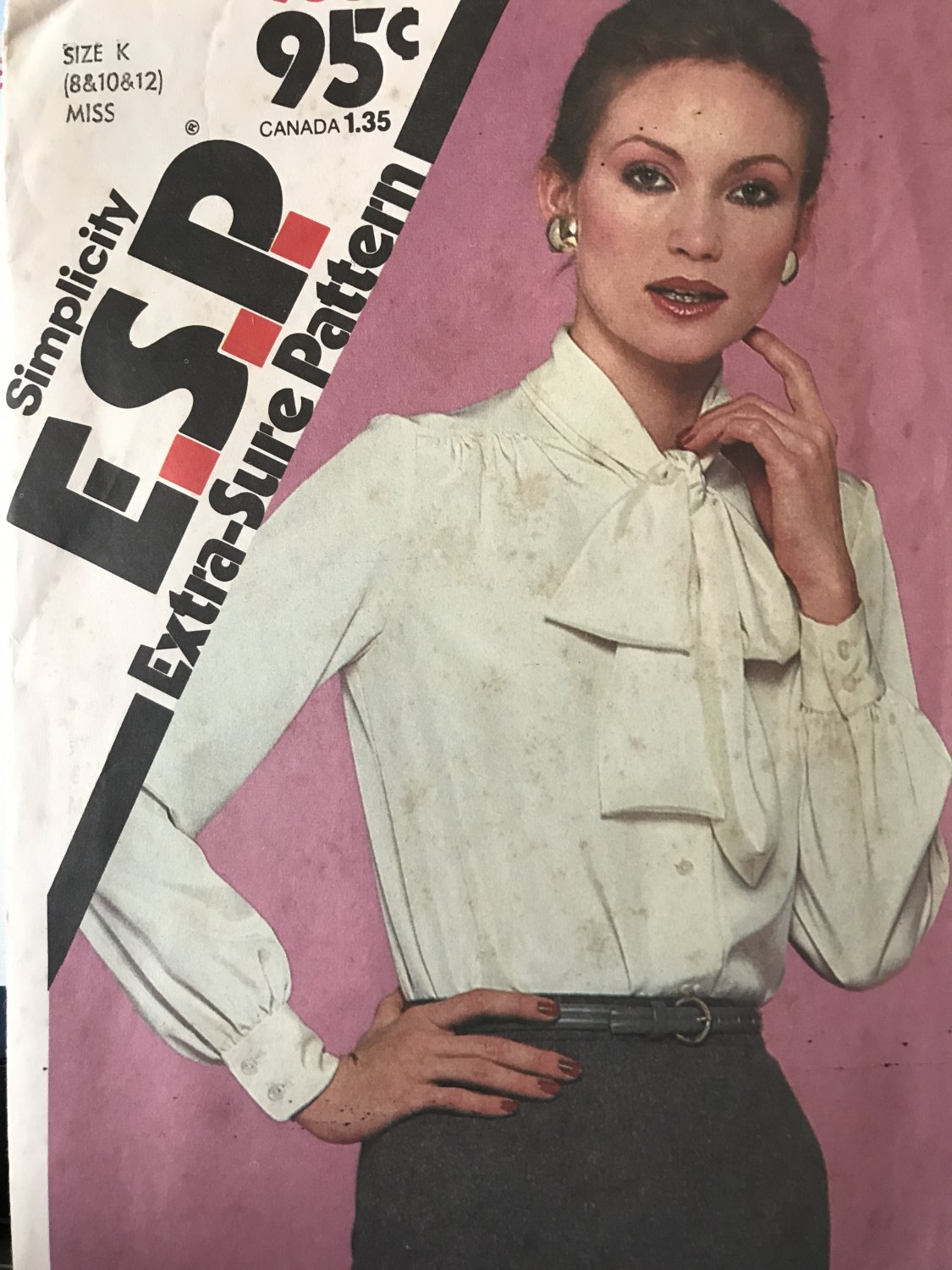 Simplicity Sewing Pattern 9581 Misses' Blouse sizes 8 10 12
