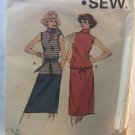 Kwik Sew 119 Ladies' Shell and Skirt. Designed for Knit and Stretch Fabric Sizes 14 16 18 20
