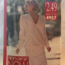 Butterick 4957 See & Sew Top and Skirt sewing Pattern Size 8 10 12