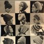 Hits in Hats to knit and crochet pattern book. Vol. 92, 19-pages. Fleisher, Bear Brand, Botany
