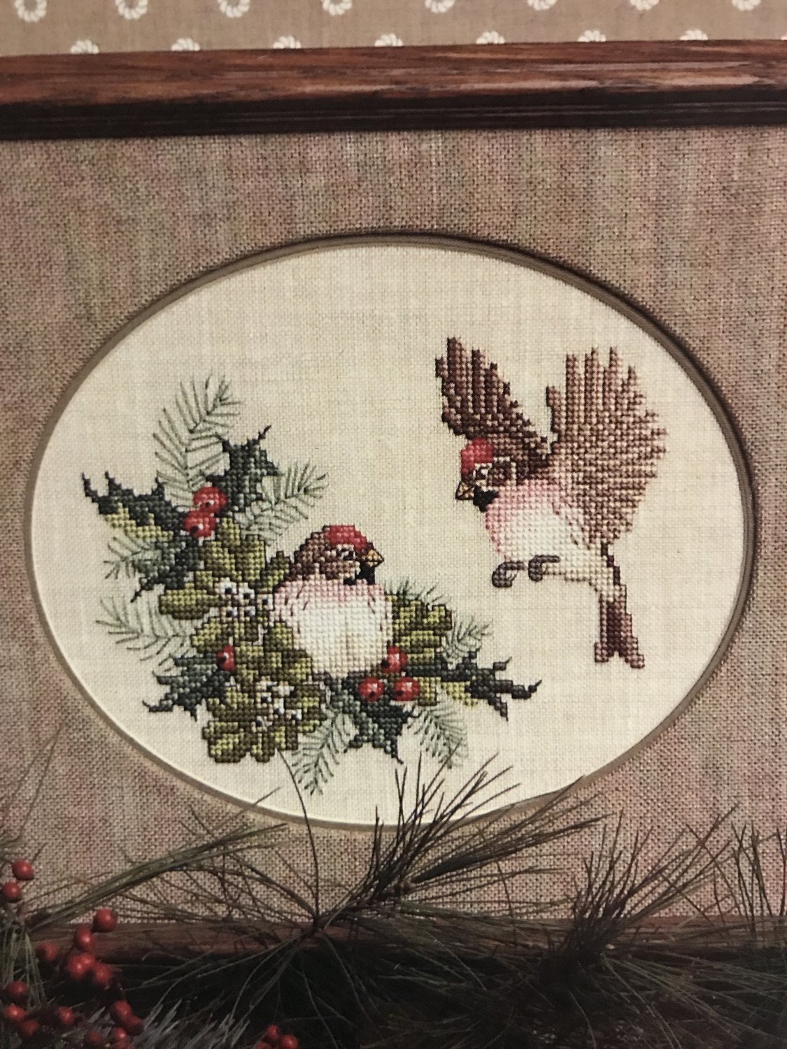 Common Redpolls No 11 Crossed Wing Collection By Paula Minkebige Cross Stitch Pattern